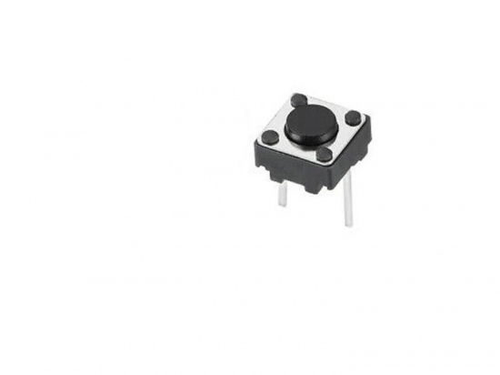 Microswitch push button (make contact) 6x6x5mm breadboard-friendly
